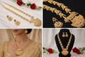 Traditional Rani Haar Necklace Set with Earrings – Gold Plated Temple Design Bridal Jewellery | RH0562